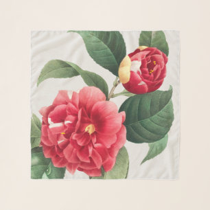 Variegated Camellia, Pierre-Joseph Redouté, 1833 Scarf