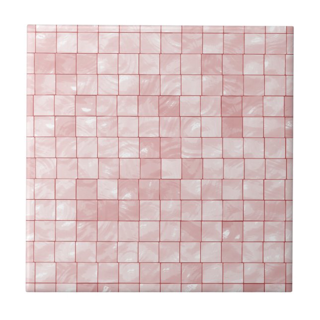 Variegated Pastel, Girly Pink Tile Pattern (Front)
