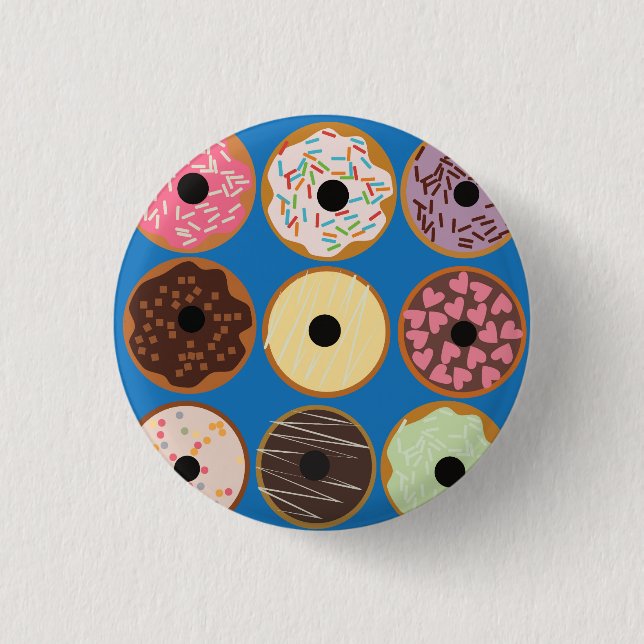 Varieties of Donuts Button (Front)