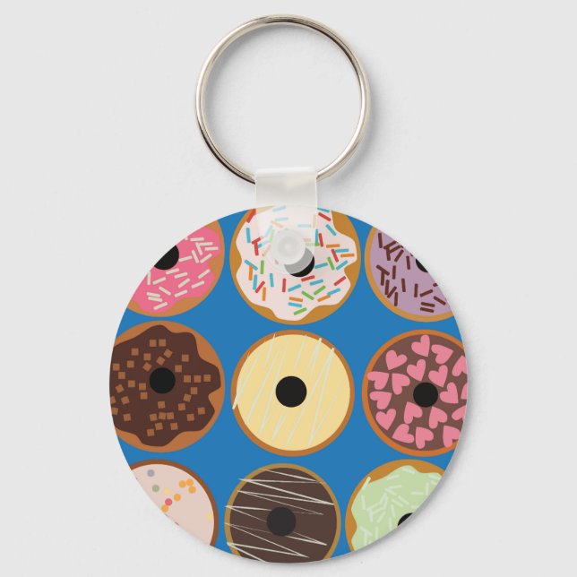Varieties of Donuts Keychain (Front)