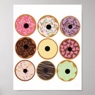 Varieties of Donuts Poster