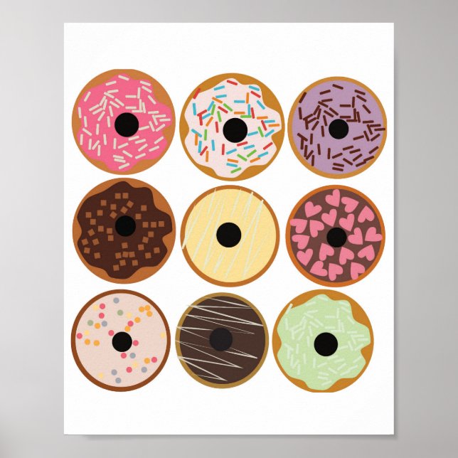 Varieties of Donuts Poster (Front)