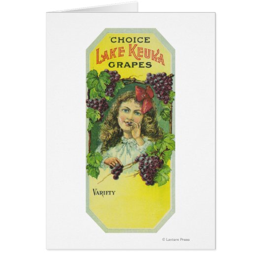 Variety Choice Lake Keuka Grapes Label (Front)