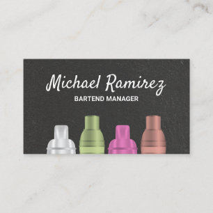 Variety Cocktail Shakers Business Card