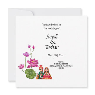 Variety model wedding invitation