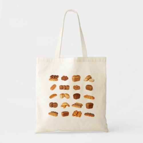 Variety of bread tote bag