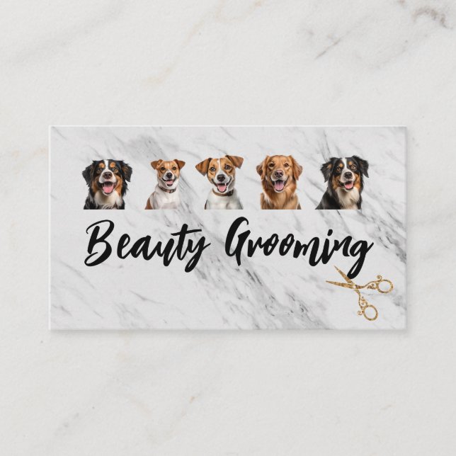 Variety of Dogs | Grooming Business Card (Front)