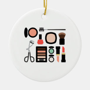 Variety Of Makeup Ceramic Ornament