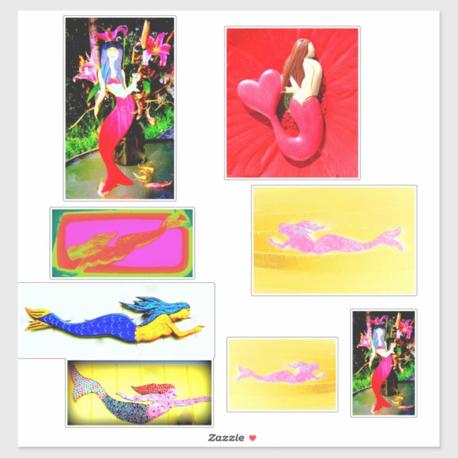 Variety of mermaid fun Thunder_Cove Sticker (Sheet)