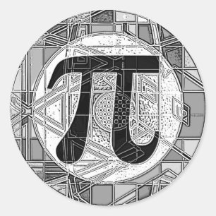 Variety of Pi Day Symbols Rounds Classic Round Sticker