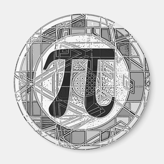 Variety of Pi Day Symbols Rounds Magnet (Front)