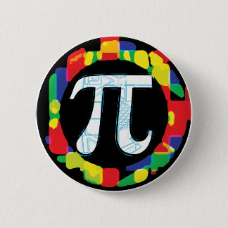 Variety of Pi Day Symbols Rounds Pinback Button