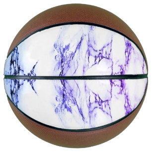 Variety of Purples and Blueish  Vein Marble Look Basketball