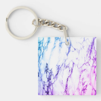 Variety of Purples and Blueish  Vein Marble Look Keychain