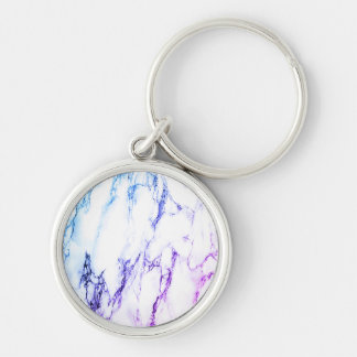 Variety of Purples and Blueish Vein Marble Look Keychain