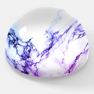Variety of Purples and Blueish  Vein Marble Look Paperweight