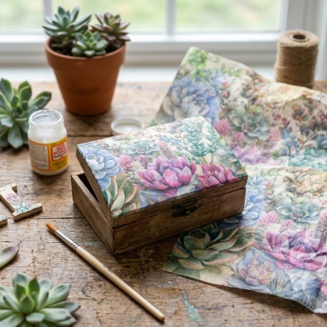 Variety Of Succulents  Tissue Paper (Creator Uploaded)