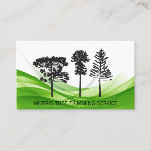 Variety of Trees Landscaping Topiary Business Card