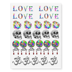 Variety Pack of 29 Temporary Tattoos