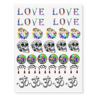 Variety Pack of 29 Temporary Tattoos