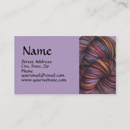 Varigated Yarn Business Card