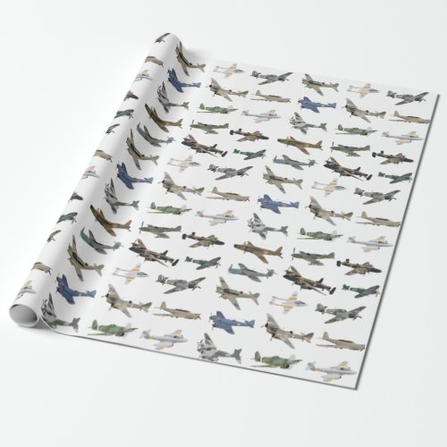 Various British WW2 Airplanes Wrapping Paper
