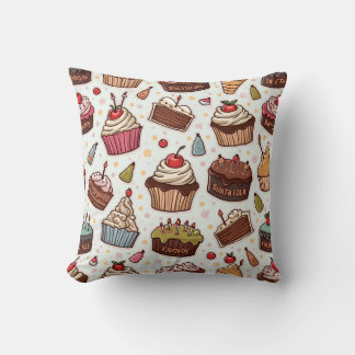Various cake pattern cushions