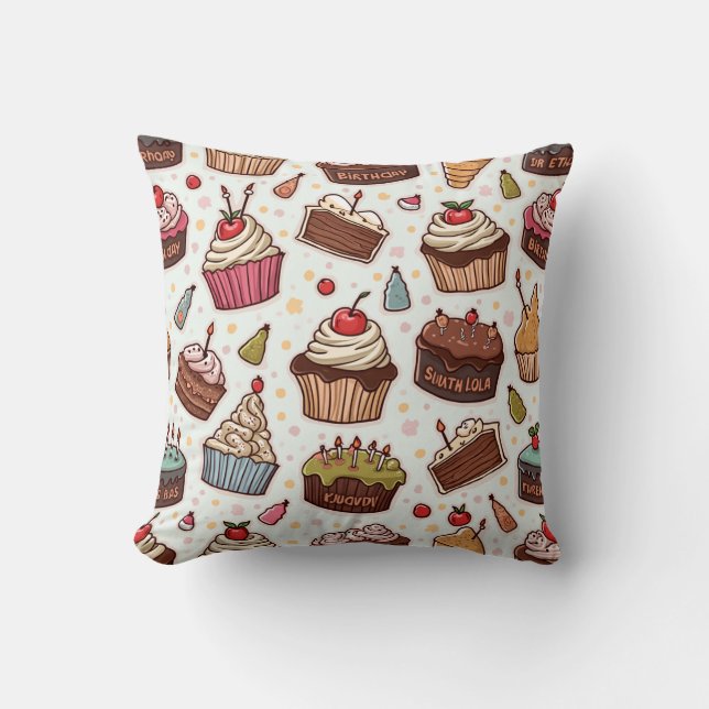 Various cake pattern cushions (Front)