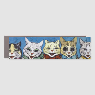 Various Cats Looking Out, Louis Wain Car Magnet