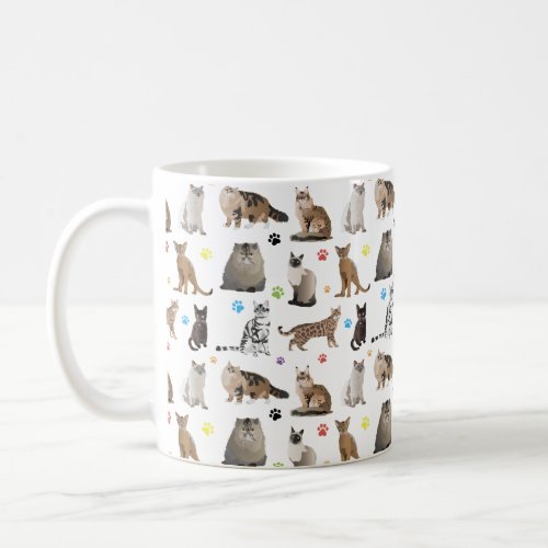 Various Cats Pattern Coffee Mug