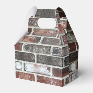 various color brick wall pattern favor boxes