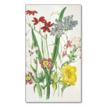 [ Thumbnail: Various Colorful Flowers & Green Plants Magnet ]