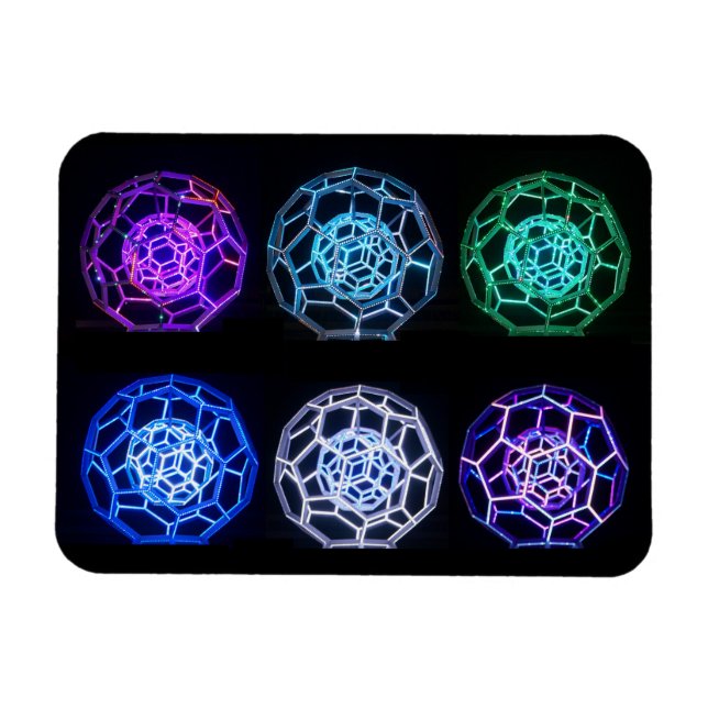 Various Colors Buckyball Magnet (Horizontal)