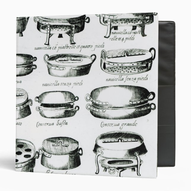 Various Cooking Vessels, 1570 3 Ring Binder (Front/Inside)
