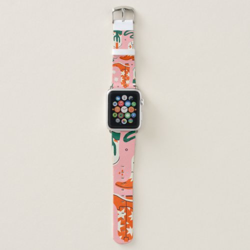 Various cowboy boots pattern apple watch band