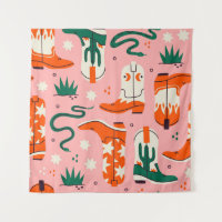 Various cowboy boots pattern