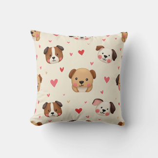Various cute puppy cushions