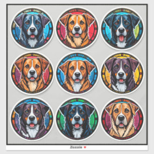 Various Dog Breeds Sticker