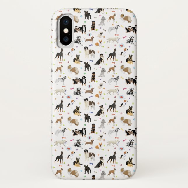 Various Dogs Pattern Case-Mate iPhone Case (Back)