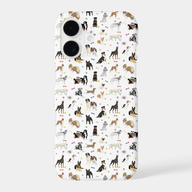 Various Dogs Pattern Iphone Case (Back)