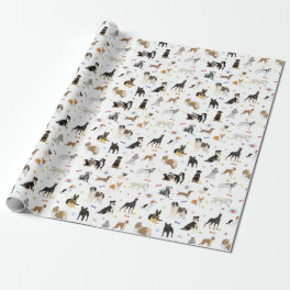 Various Dogs Pattern Wrapping Paper