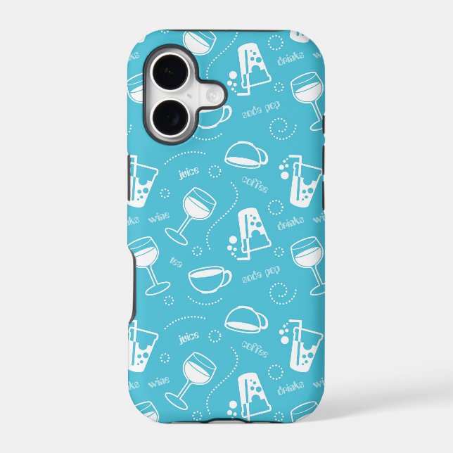 Various drinks iphone case (Back)