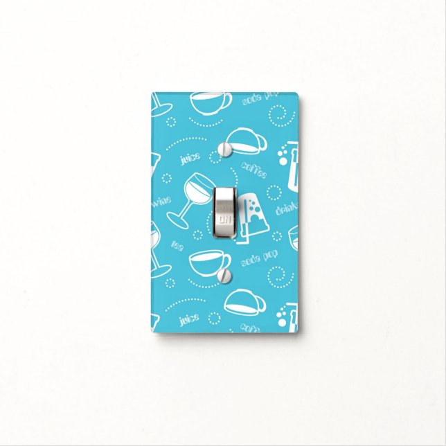 Various drinks light switch cover (In Situ)