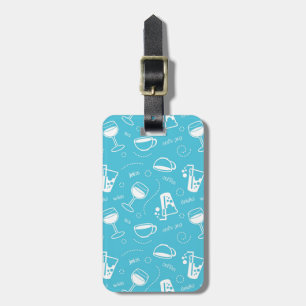 Various drinks luggage tag