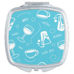 Various drinks makeup mirror