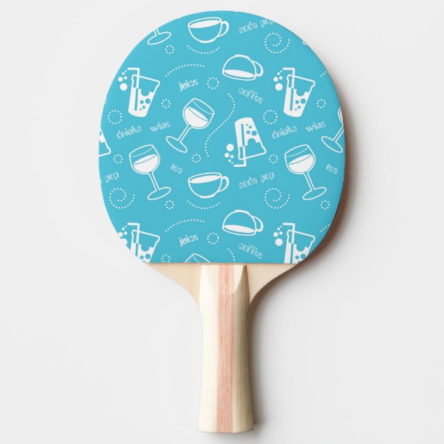 Various drinks Ping-Pong paddle (Front)