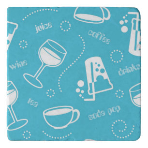 Various drinks trivet
