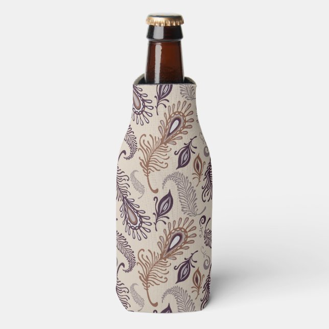 Various Feather Pattern Bottle Cooler (Bottle Front)