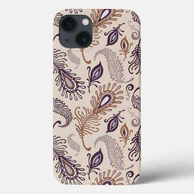 Various Feather Pattern Case-Mate iPhone Case (Back)