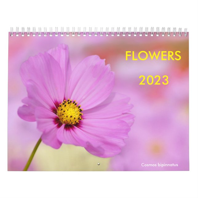 Various flowers calendar (Cover)